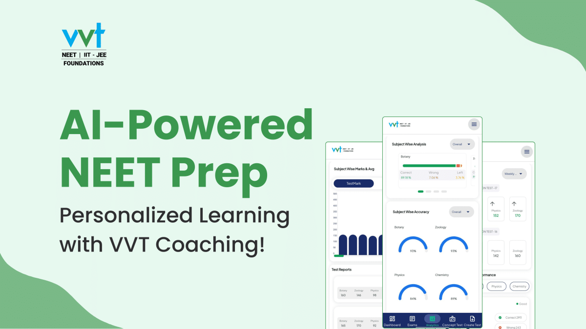AI-Powered NEET Prep: Personalized Learning with VVT Coaching!