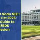 Tamil Nadu NEET Merit List 2025