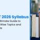 NEET 2026 Syllabus: Your Ultimate Guide to Subject-Wise Topics and Weightage