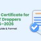 Gap Certificate for NEET Droppers 2025–2026