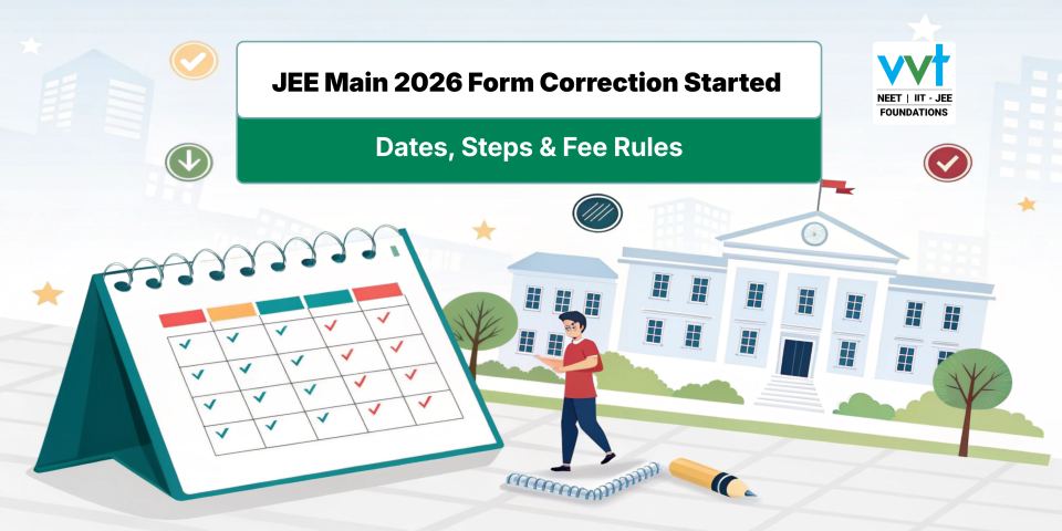 JEE Main 2026 Form Correction Started: Dates, Steps & Fee Rules