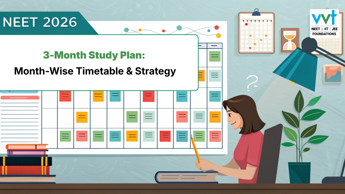 NEET 2026 3-Month Study Plan: Month-Wise Timetable & Strategy