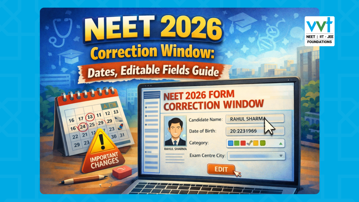 NEET 2026 Correction Window (10–12 March): Dates, Process & Editable Fields