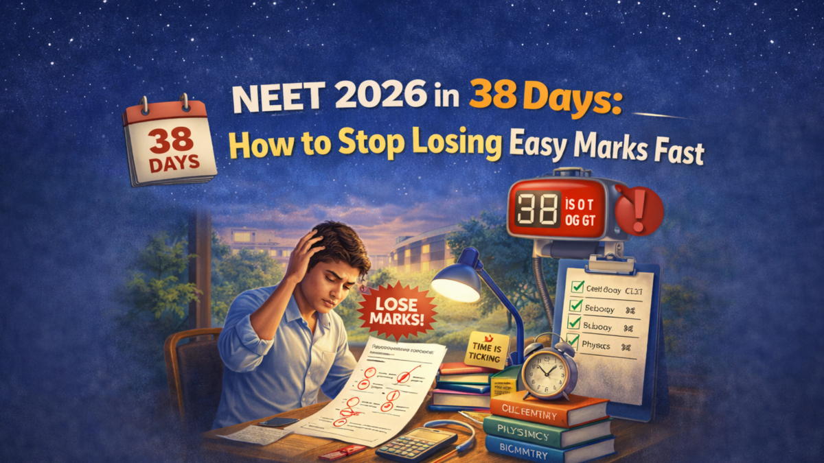 NEET 2026 in 38 Days: How to Stop Losing Easy Marks Fast