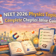 NEET 2026 Physics Topics: Complete Chapter-Wise Guide