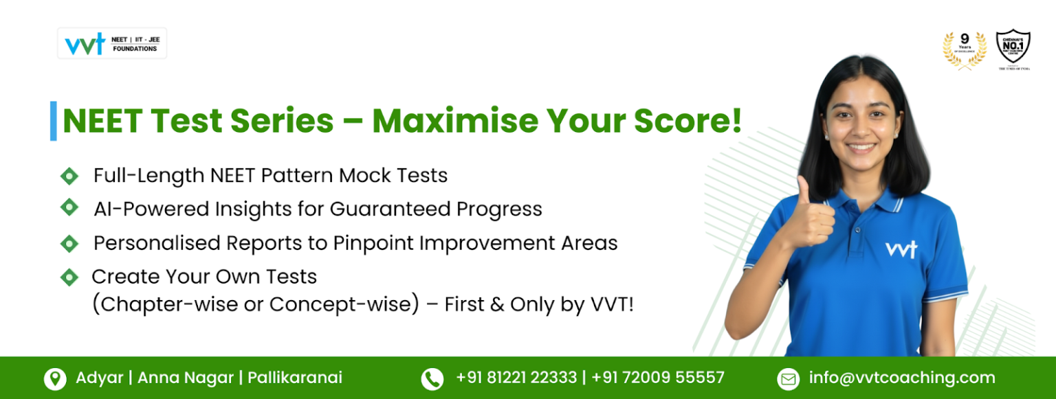 40-Day Study Plan to Score 500+ in NEET 2026 | VVT Coaching